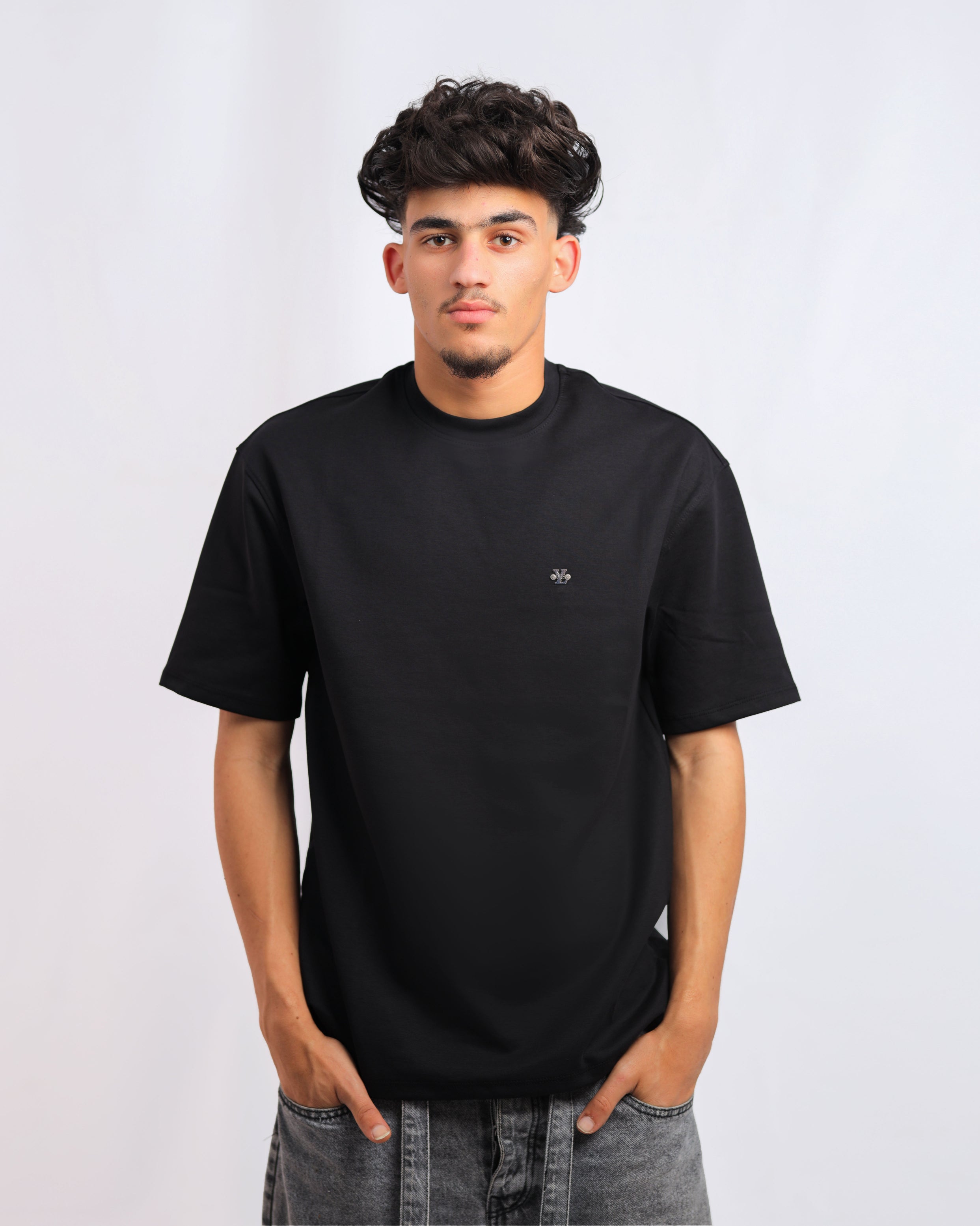 Men’s Black Interlock Logo T-Shirt
