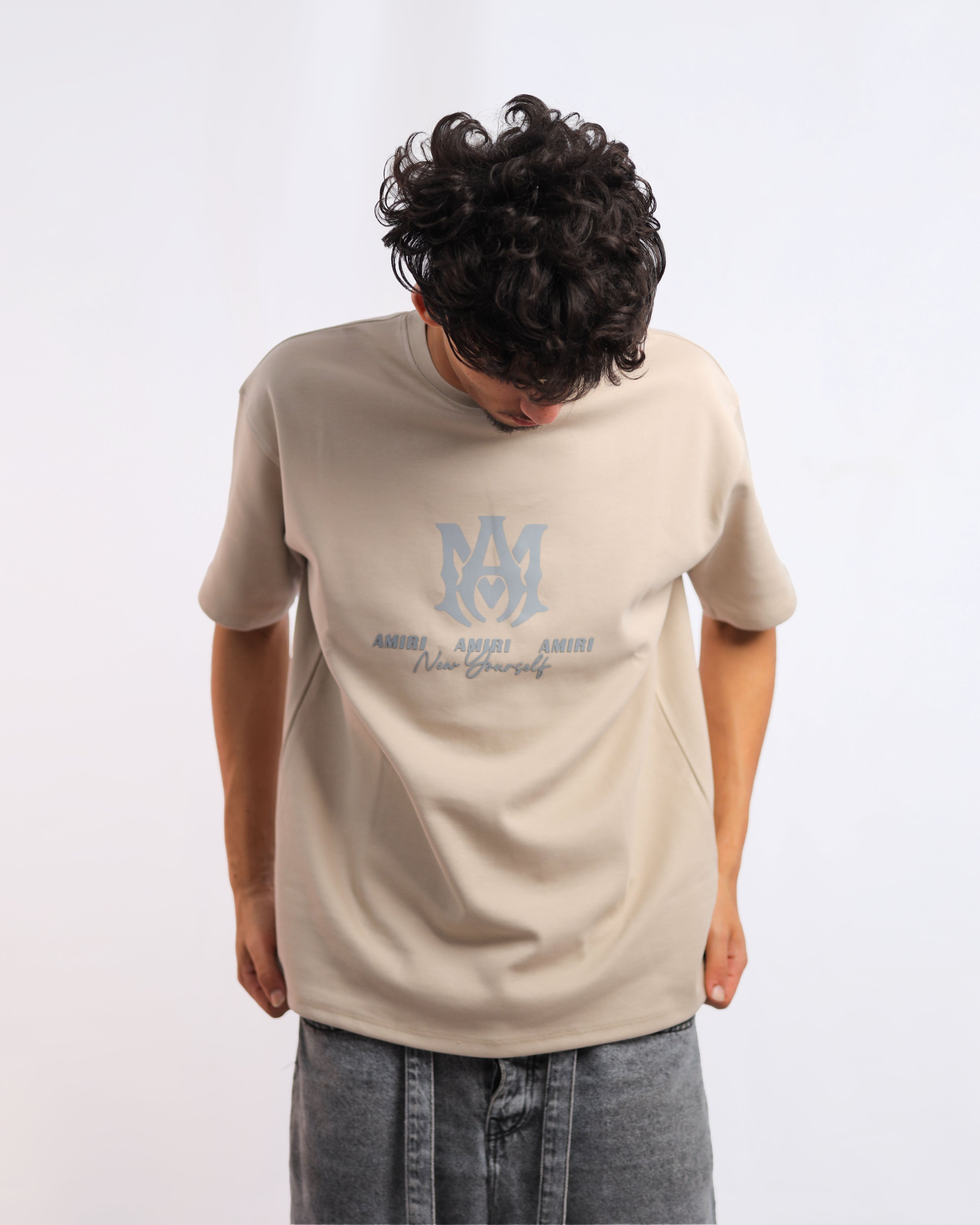 Men’s Beige Interlock T-Shirt