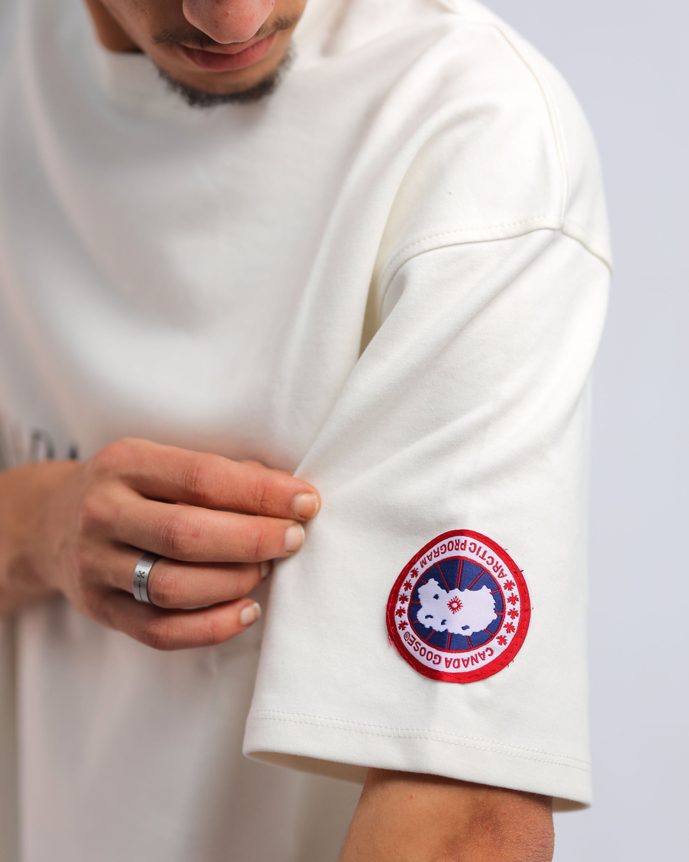 Men’s White Interlock Cotton T-Shirt