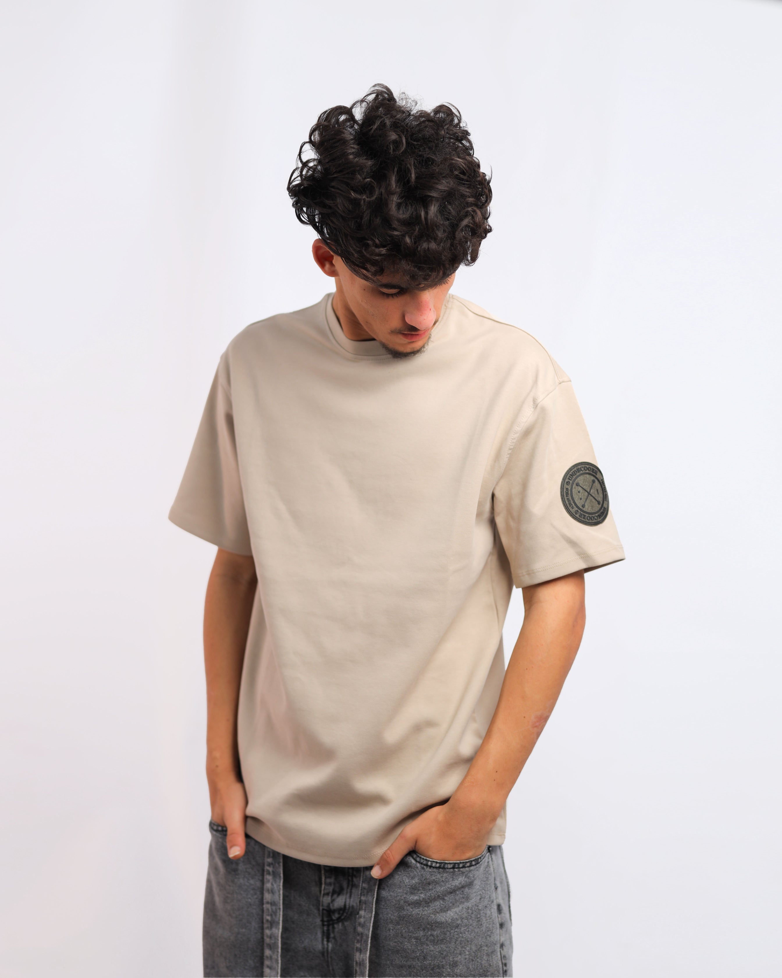 Men’s Coffee Interlock Cotton T-Shirt