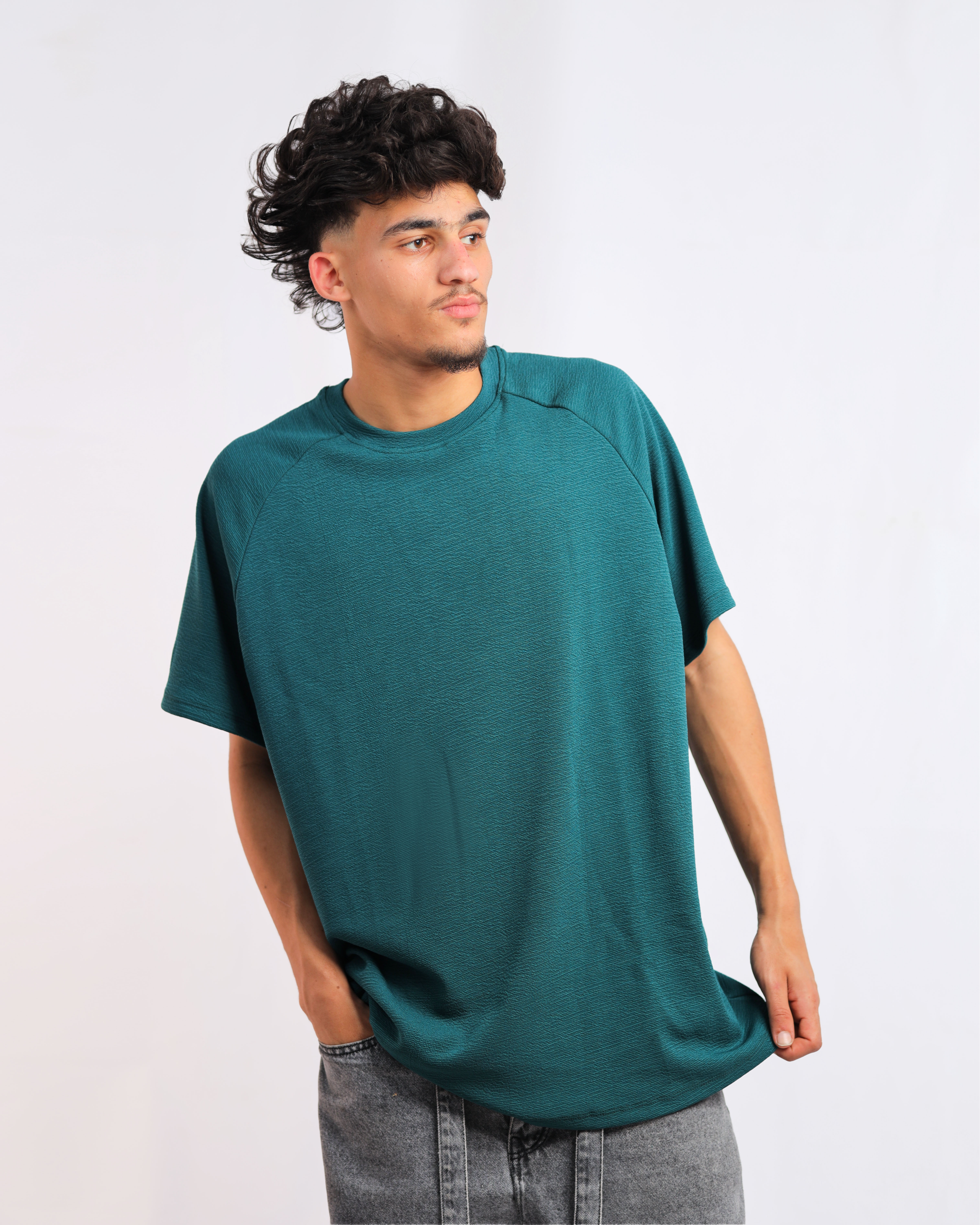 Men’s Turquoise Hashira Cotton T-Shirt