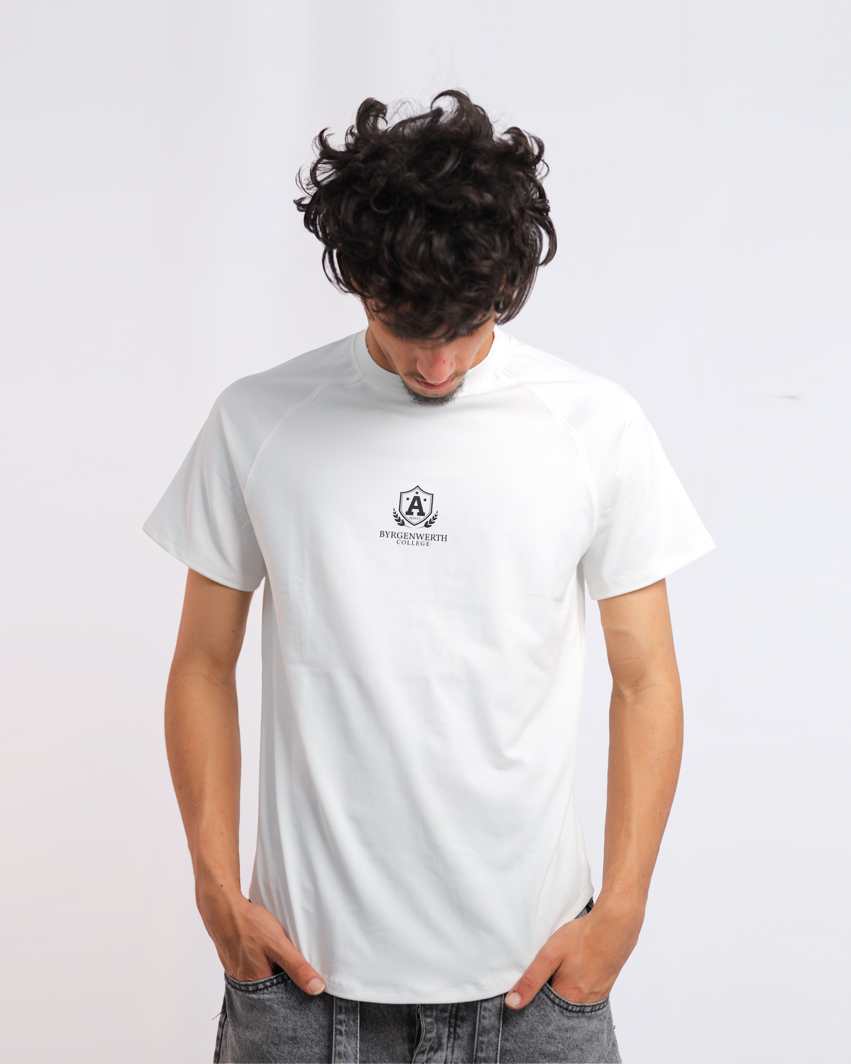 Men’s White Light Cotton Lycra T-Shirt