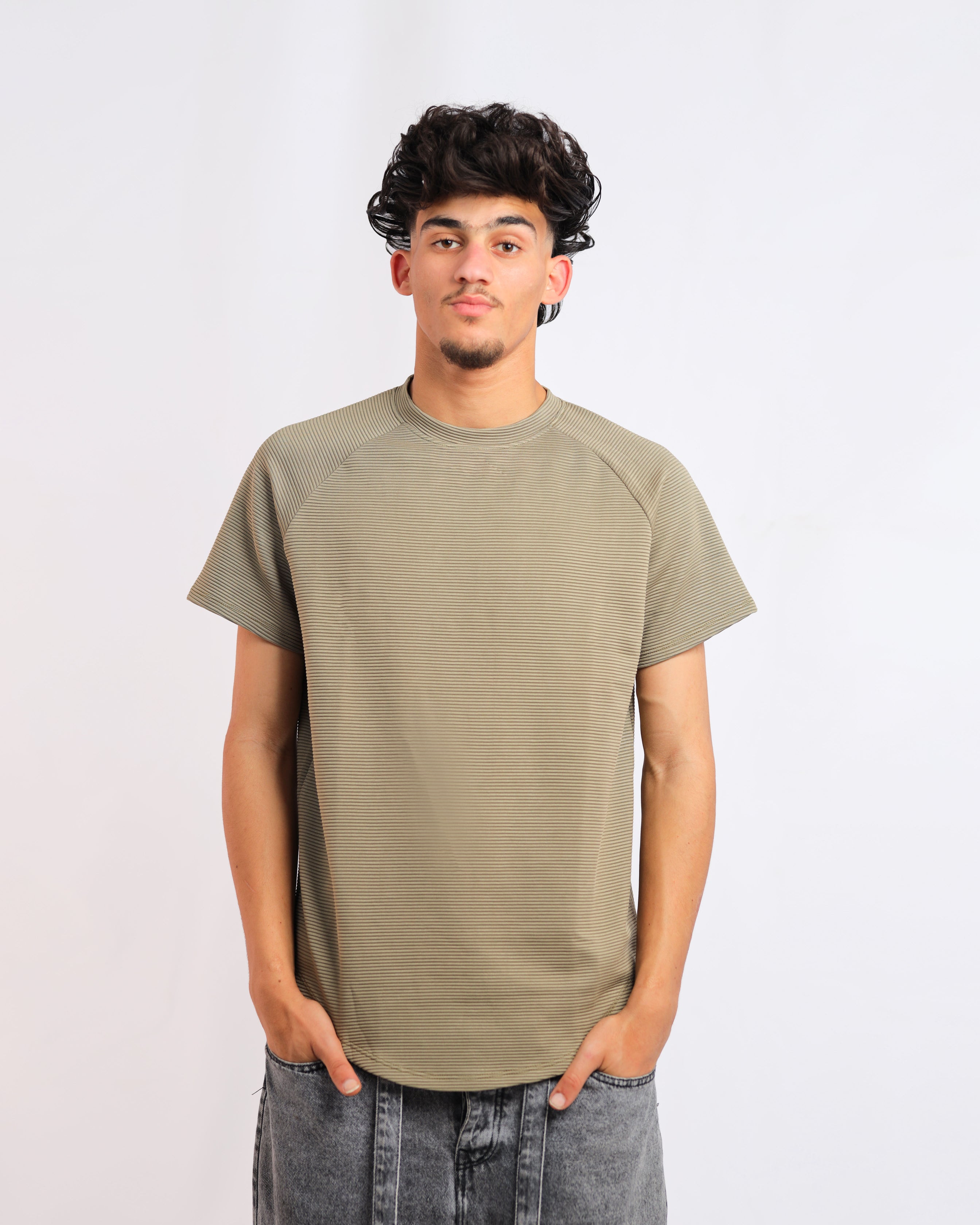Men’s Olive Cardony Cotton T-Shirt