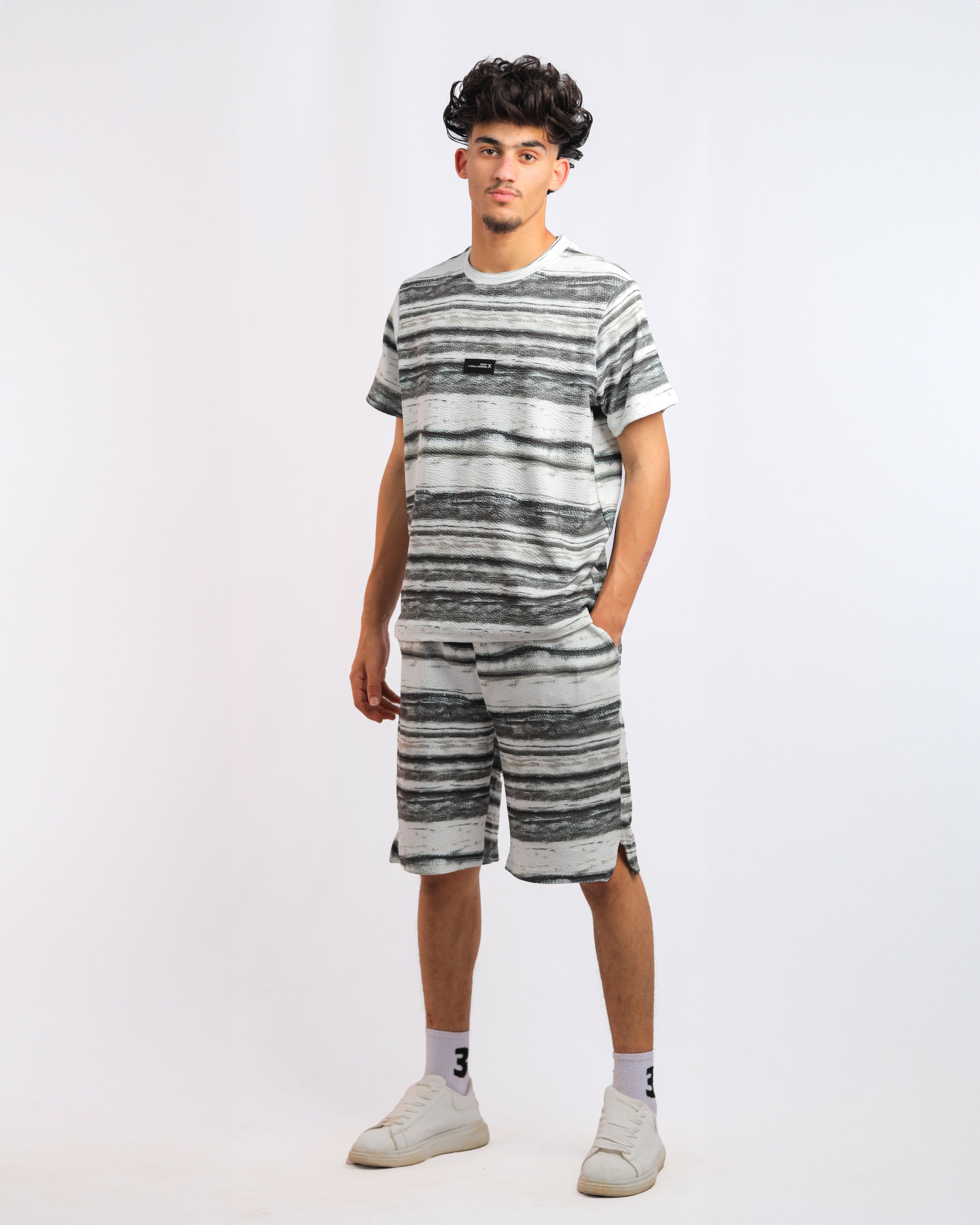Men’s Storm Stripe Textured Summer Set