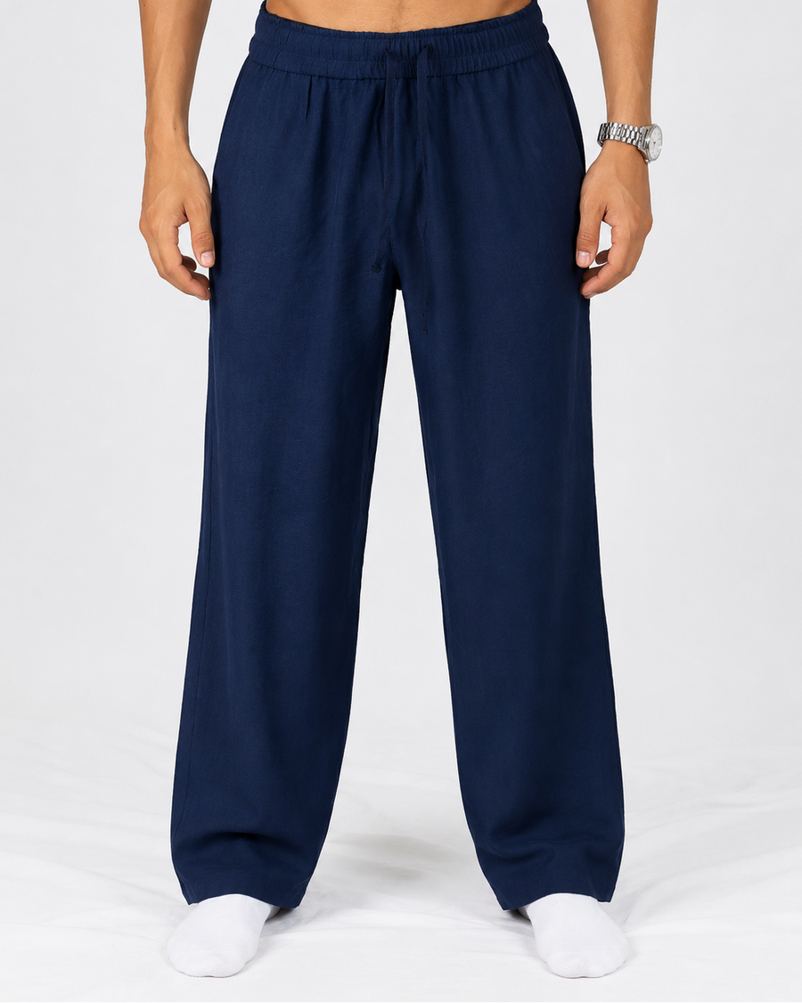 Linen Pants Navy