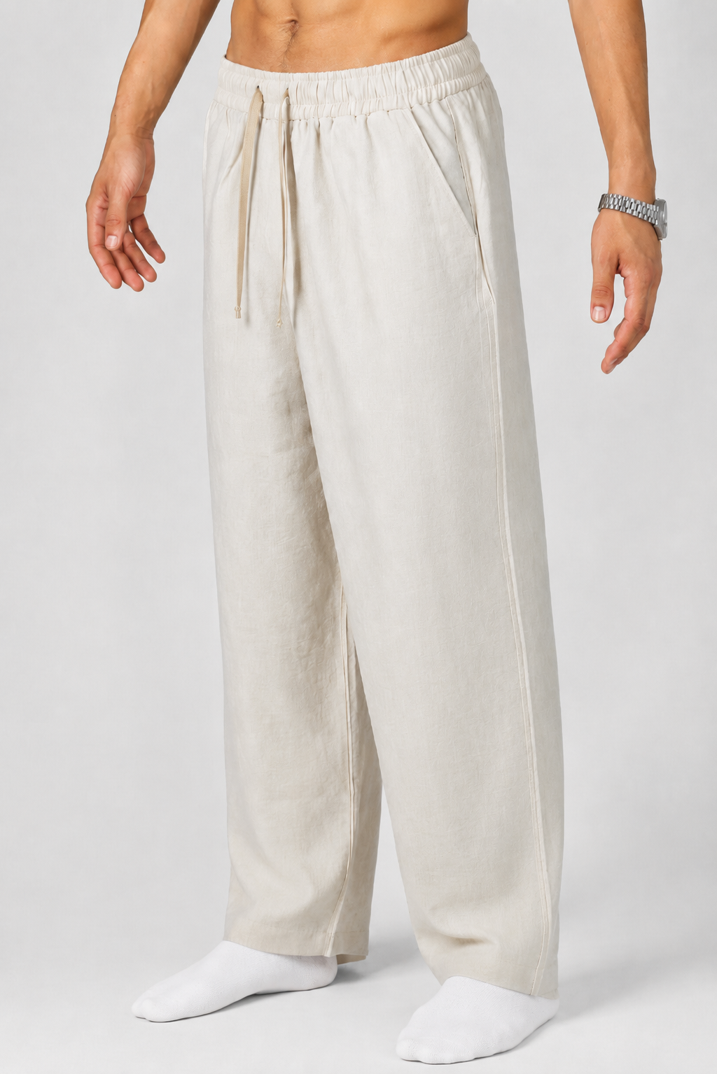 Linen Pants Light Beige
