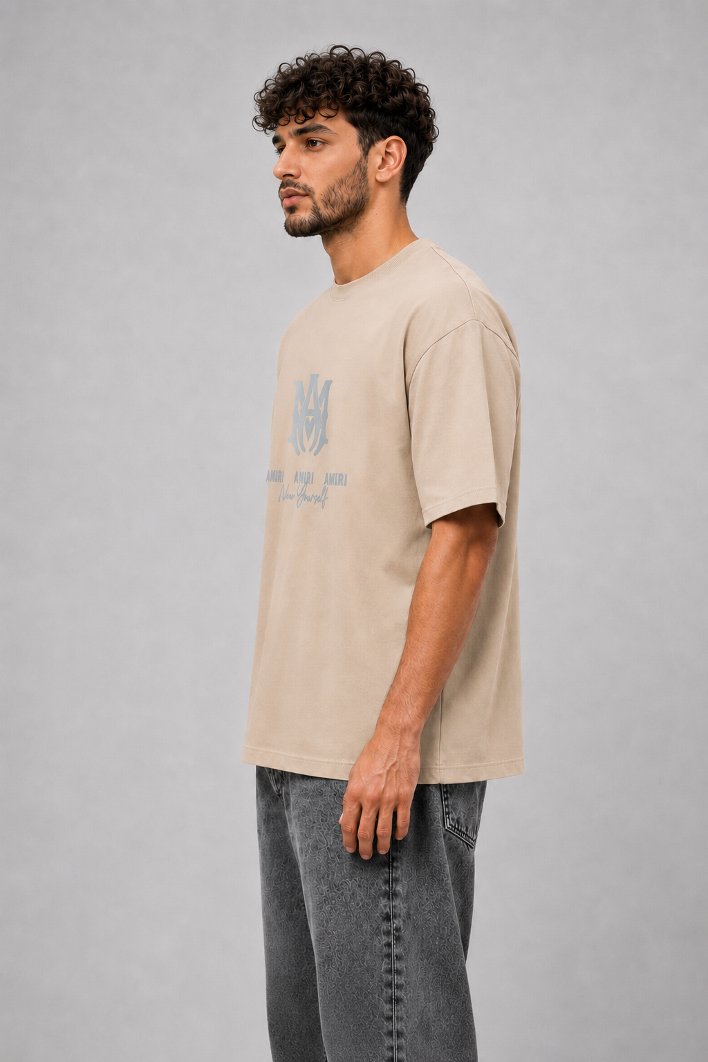 Men’s Beige Interlock T-Shirt