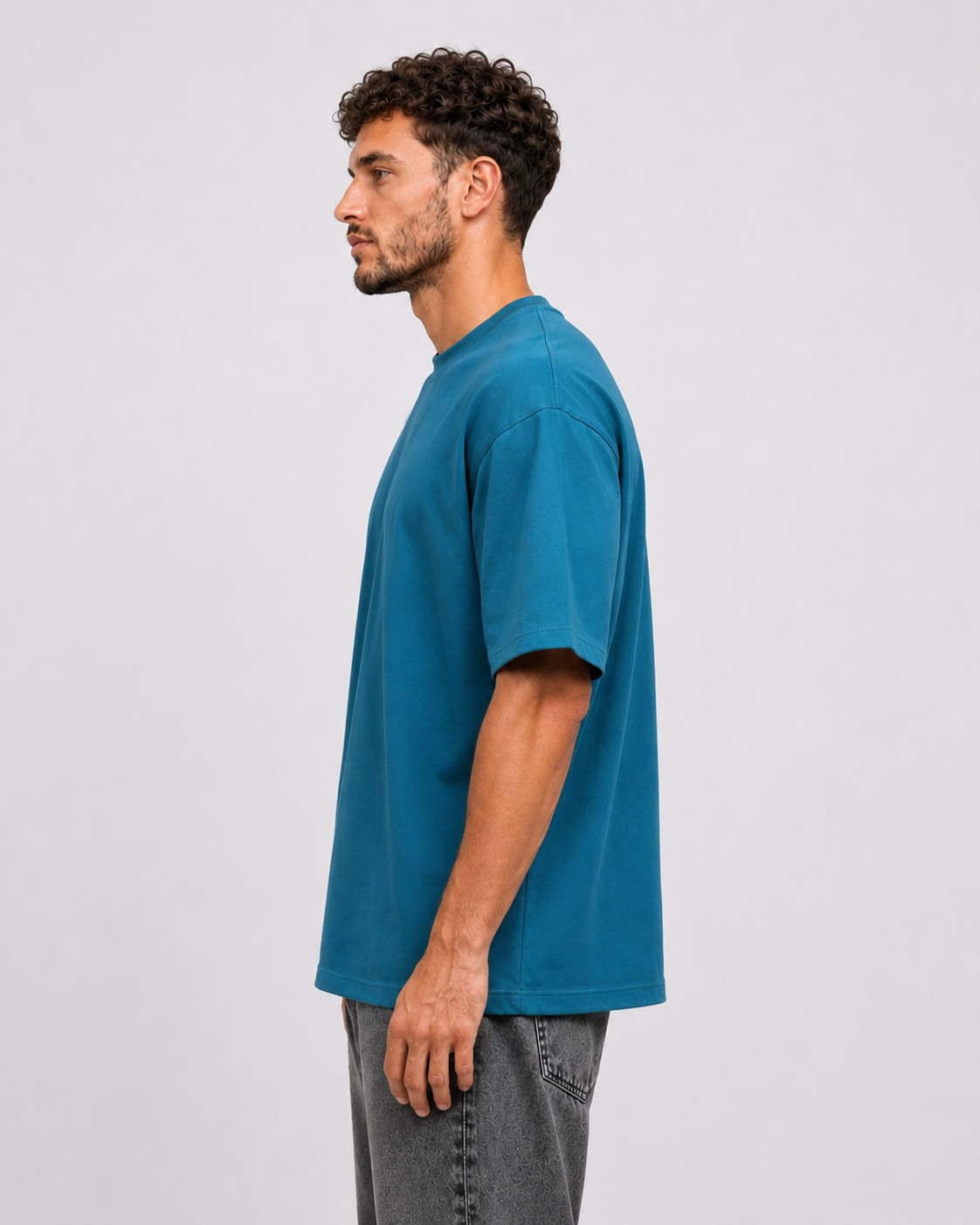 Men’s Teal Basic Interlock T-Shirt