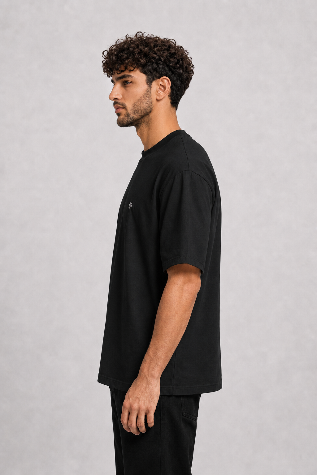 Men’s Black Interlock Logo T-Shirt