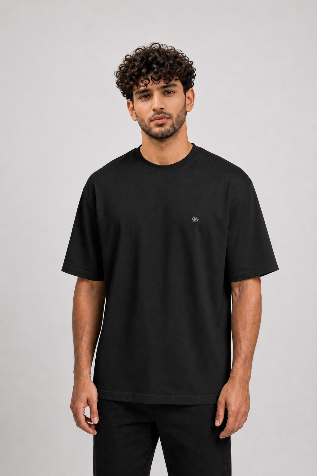 Men’s Black Interlock Logo T-Shirt