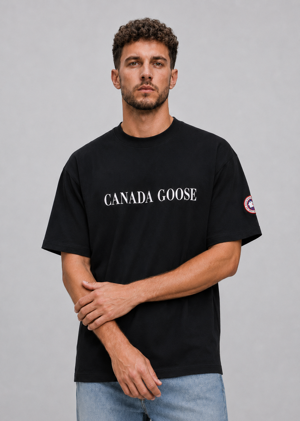 Men’s Black Interlock Canada Goose T-Shirt
